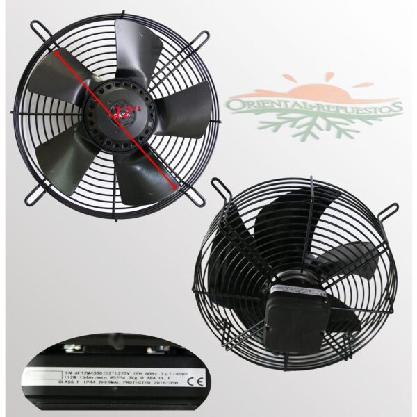 MOTOR VENTILADOR AXIAL 1PH 4P IP54 12" 220V (1081)