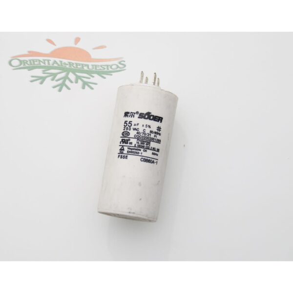 CAPACITOR BLANCO 55UF 250V (150)