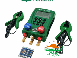 JUEGO MANOMETRO DIGITAL PARA 92 GASES REFRIGERANTES HONGSENG